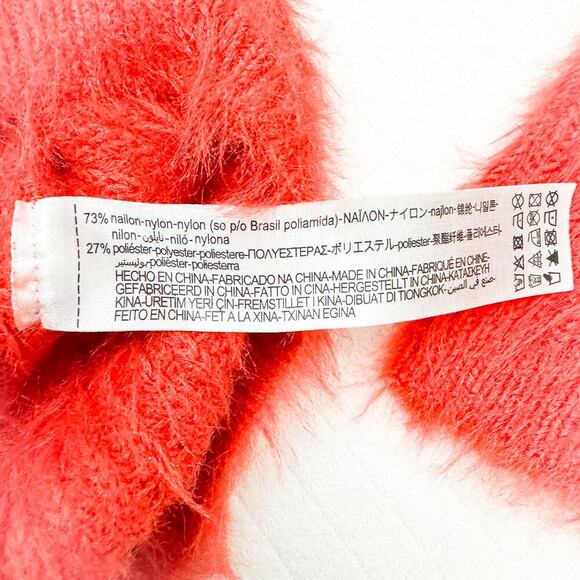 Zara Orange Back Cutout Long Sleeve Sweater Top Size Small - Picture 3 of 5